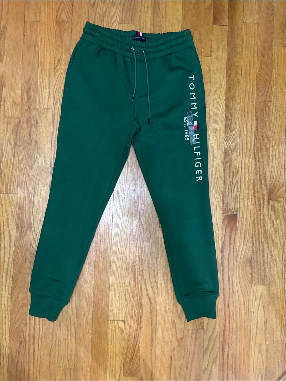 Tommy Hilfiger Men Forest Green Logo sweat pants